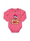Body Bebê Manga Longa Minnie Rosa Marlan