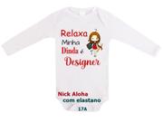 body bebê manga longa relaxa minha dinda é designer cód 17a