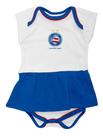 Body Bebe Menina Vestido Bahia Recem Nascido Oficial - Branco - M (3-6 meses)