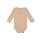 Body bebê menino manga longa Kiko Ref 12355 Tamanho:RNCor:Marrom Body bebê menino manga longa Kiko Ref 12355 Tamanho:RNCor:Marrom