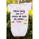 Body bebê mesversario frase nasci para ser a casca