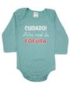 Body Bebê ML (P/M/G) - Cuidado! Alto nível de Fofura - Barato Bebê - Verde Claro Body Bebê ML (P/M/G) - Cuidado! Alto nível de Fofura - Barato Bebê - Verde Claro