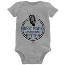 Body Bebê Music makes everything better - Foca na Moda