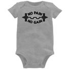 Body Bebê No Pain No Gain - Foca na Moda