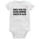 Body Bebê Nunca passo frio, estou sempre coberto de razão - Foca na Moda Body Bebê Nunca passo frio, estou sempre coberto de razão - Foca na Moda
