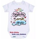 body bebê pacotinho de amor do dindo cód 21a