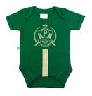 Body Bebê Palmeiras Estampa Dourada Oficial
