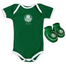 Body Bebe Palmeiras + Pantufa Recém Nascido Conjunto Oficial