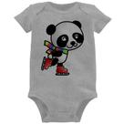 Body Bebê Panda de Patins - Foca na Moda Body Bebê Panda de Patins - Foca na Moda