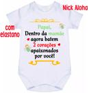 body bebê papai dentro da mamãe agora batem 2 corações apaixonas por você cód 2344