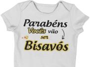 Body Bebê Parabéns Vocês Vão Ser Bisavós Branca