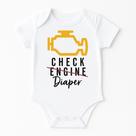 Body Bebê Personalizado Check Engine Diaper Body Bebê Personalizado Check Engine Diaper