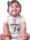 Body Bebê Personalizado Meu Irmão Tem 4 Patas Branca