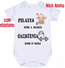Body bebê pilates com a mamãe calistenia com o papai cód 9712