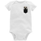Body Bebê PUG de Bolso - Foca na Moda
