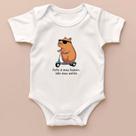 Body Bebê Reborn Bodie Personalizado Capyvara Fofo Infantil Confort 100%Algodão