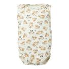 Body Bebê Regata Menino Estampado Bege Doguinhos - Hug Body Bebê Regata Menino Estampado Bege Doguinhos - Hug