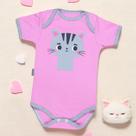 Body Bebê Rosa Gatinha Para Meninas De 0 A 12 Meses Body Bebê Rosa Gatinha Para Meninas De 0 A 12 Meses