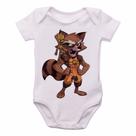 Body Bebê Roupa Infantil Criança mini GROOT ROCKET Body Bebê Roupa Infantil Criança mini GROOT ROCKET