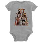 Body Bebê Set your heart ablaze - Foca na Moda