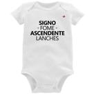 Body Bebê Signo: fome - Ascendente: lanches - Foca na Moda