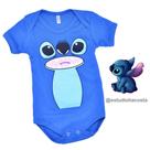 Body Bebe Stitch Lilo com touca