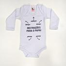 Body Bebê Suedine Manga Longa Branco Instruções