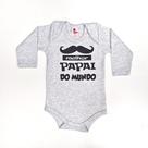 Body Bebê Suedine Manga Longa Mescla Melhor Papai