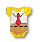 Body Bebê Temático Bob Esponja 100% Algodão.