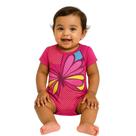 Body Bebê Temático Borboleta Suedine 100% Algodão