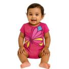 Body Bebê Temático Borboleta Suedine 100% Algodão.