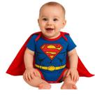 Body Bebe Temático Super homem com capa Body Bebe Temático Super homem com capa