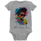 Body Bebê Tenho em mim todas as cores do mundo - Foca na Moda