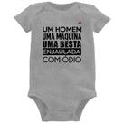 Body Bebê Um homem, uma máquina, uma besta enjaulada com ódio - Foca na Moda Body Bebê Um homem, uma máquina, uma besta enjaulada com ódio - Foca na Moda