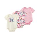 Body Bebê Unissex 3 Peças Verão - Algodão Macio com Desenho Animado