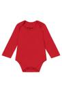Body bebê unissex manga longa em cotton Brandili-Vermelho Body bebê unissex manga longa em cotton Brandili-Vermelho