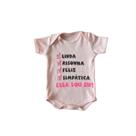 Body Bebe Verão Temático Menino Menina Frase 100% Suedine