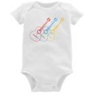 Body Bebê Violão Cores - Foca na Moda Body Bebê Violão Cores - Foca na Moda