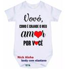 body bebê vovó como é grande o meu amor por você cód 07a