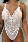 Body Bella Ajustável Super Sexy De Tule E Renda
