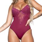 Body Blogueira Bella Fiore Modas Bojo Com Renda Decote e Costa Cruzada