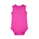Body Bodie Regata Canelado Light Fresco Liso Básico Bebê Menina Menino Baby