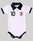 Body Bori Bebê Corinthians Camisa Polo Oficial Torcida Baby