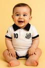 Body Bori Bebê Santos Camisa Polo Oficial Torcida Baby Body Bori Bebê Santos Camisa Polo Oficial Torcida Baby