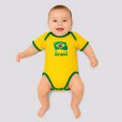 Body Brasil Basic Amarelo e Verde Body Brasil Basic Amarelo e Verde