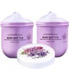 Body Butter LOVERY Lavender Lilac 360ml com óleo de jojoba e vitamina E