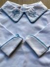 Body Camisa 100% Algodão / Bordado Cavalinho Azul Bebê