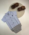 Body/Camisa social Infantil Masculino Boca Grande- Ref. 30233