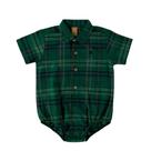 Body Camisa Xadrez Menino (verde) Up Baby Body Camisa Xadrez Menino (verde) Up Baby