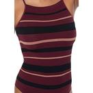 Body Canelado Listrado Ultraleve Demillus Vinho 98233 Body Canelado Listrado Ultraleve Demillus Vinho 98233
